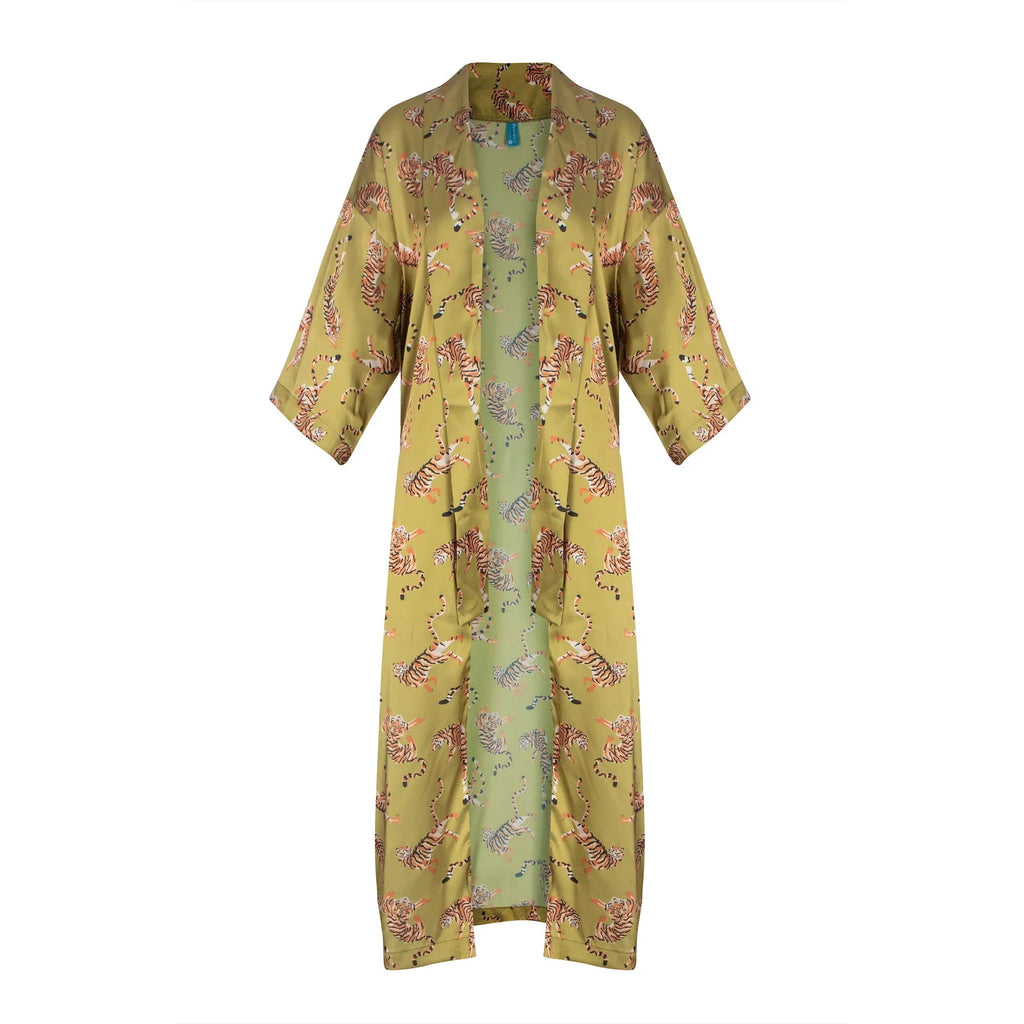 Apollo Kimono | Pistachio Tiger