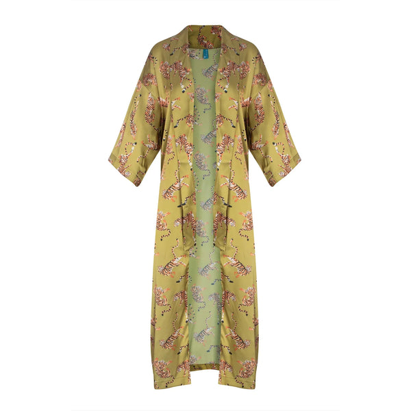 Apollo Kimono | Pistachio Tiger