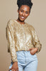 Sequins Jacket | Gold