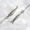 Silver sardine pendant