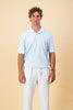 Short Sleeve Polo | Interlock Sky