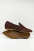 Pointed Moccasin | Black suede