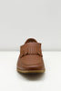Fringed Loafer | Tan leather