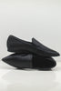 Pointed Moccasin | Black leather
