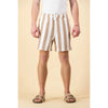 shorts | cotton mocha wide stripe