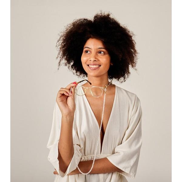 Frost crystal sunglass chain