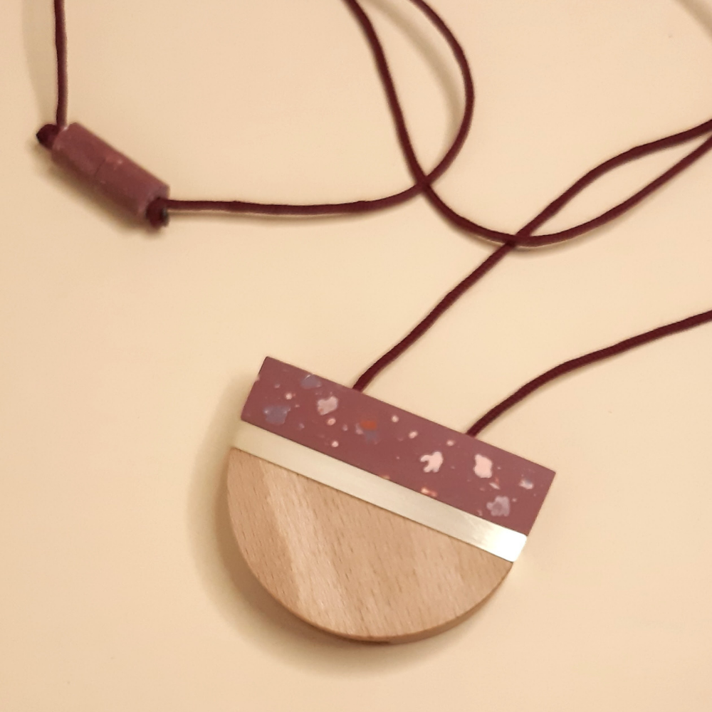 Half Round Beech Wood Pendant - Purr Clothing - Dor & Kie Objects