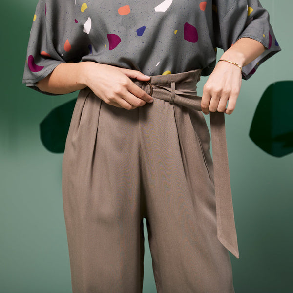 Florence Wide Leg Pants | Khaki Green