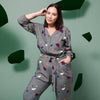 Tiger Jumpsuit | Green Terrazzo