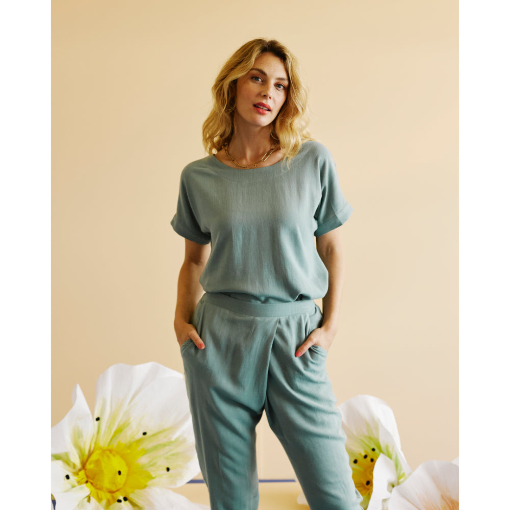 Marble Top | Sage Linen - Purr Clothing - Good