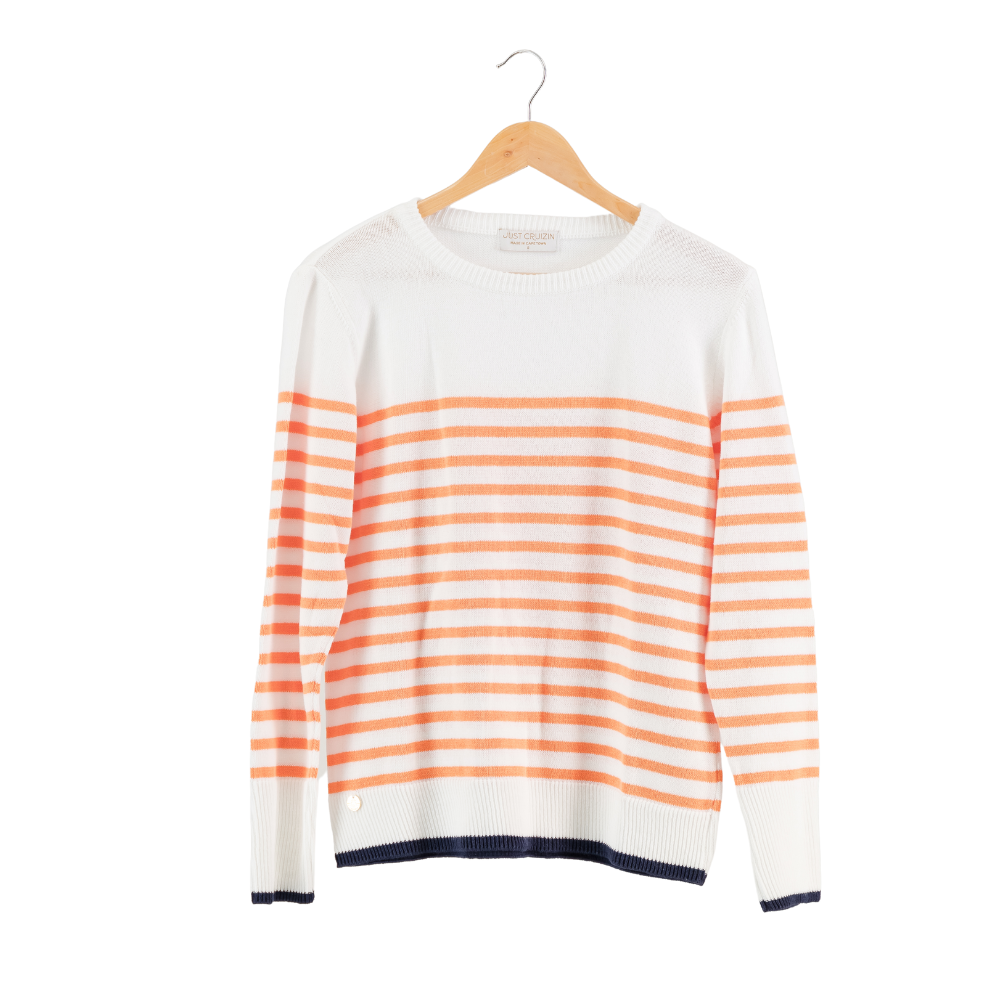 St Tropez Striped Pullover - Purr Clothing - Just Cruizin