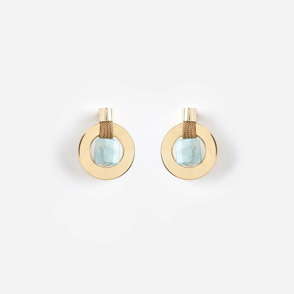Kimiya Earring | Khaki Aquamarine - Purr Clothing - Pichulik