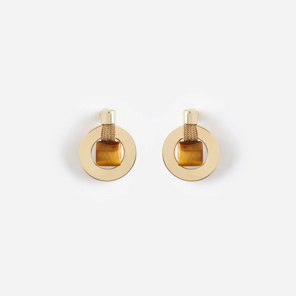 Kimiya Earring | tigers eye - Purr Clothing - Pichulik