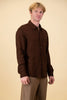 Long Sleeve Shirt | Linen Choc - Purr Clothing - Chaos & Calm
