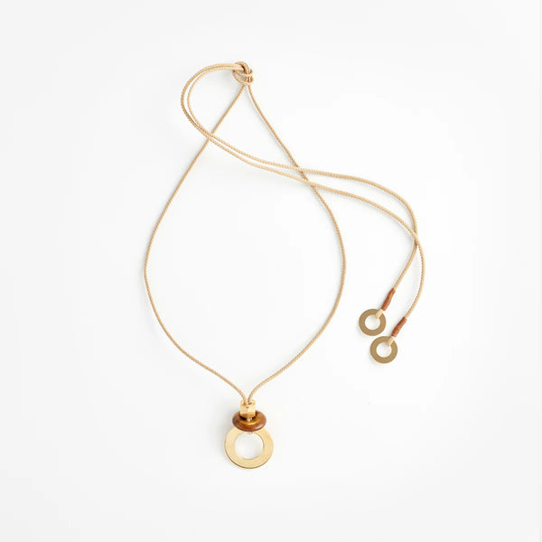 Noor Pendant | tigers eye honey