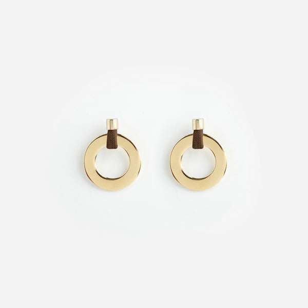 Noor Grande Earring | Brown