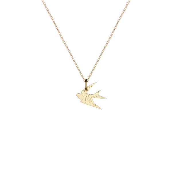 Bird Necklace | Brass - Purr Clothing - ORA