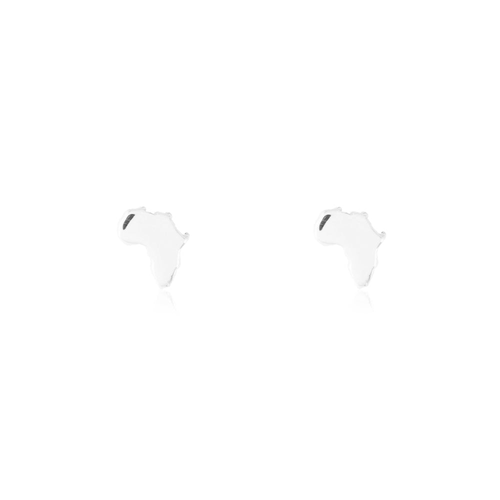 Tiny Africa Studs | Silver