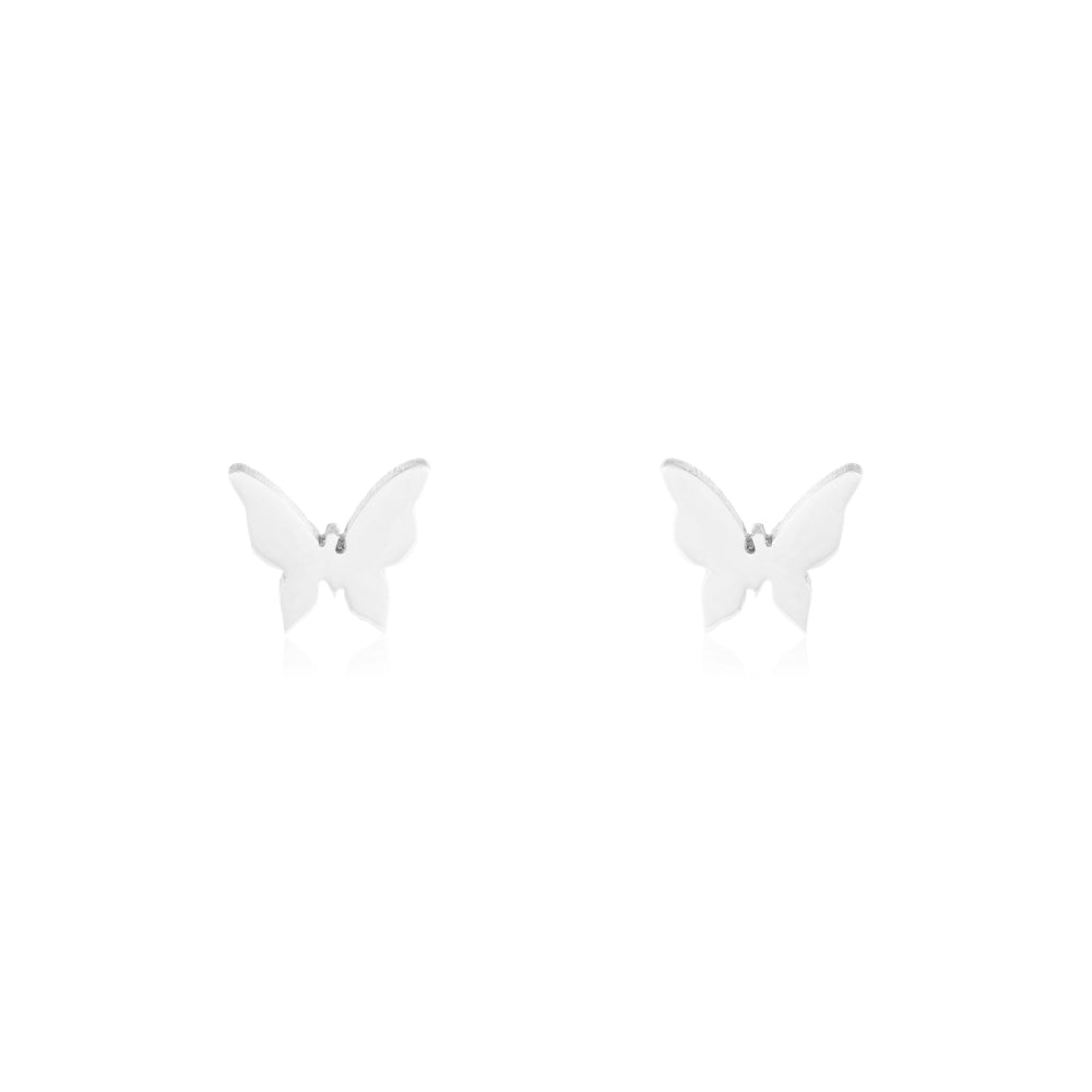 Tiny Butterfly Studs | Silver - Purr Clothing - ORA