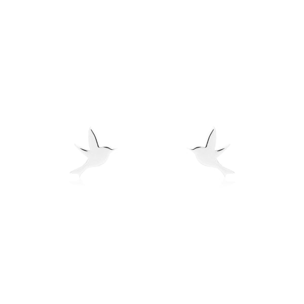 Tiny Swallow Studs | Silver - Purr Clothing - ORA