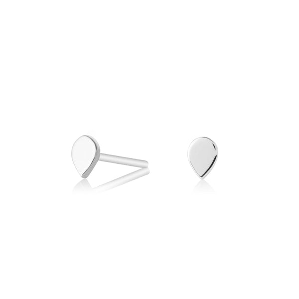 Tiny Teardrop Studs | Silver - Purr Clothing - ORA