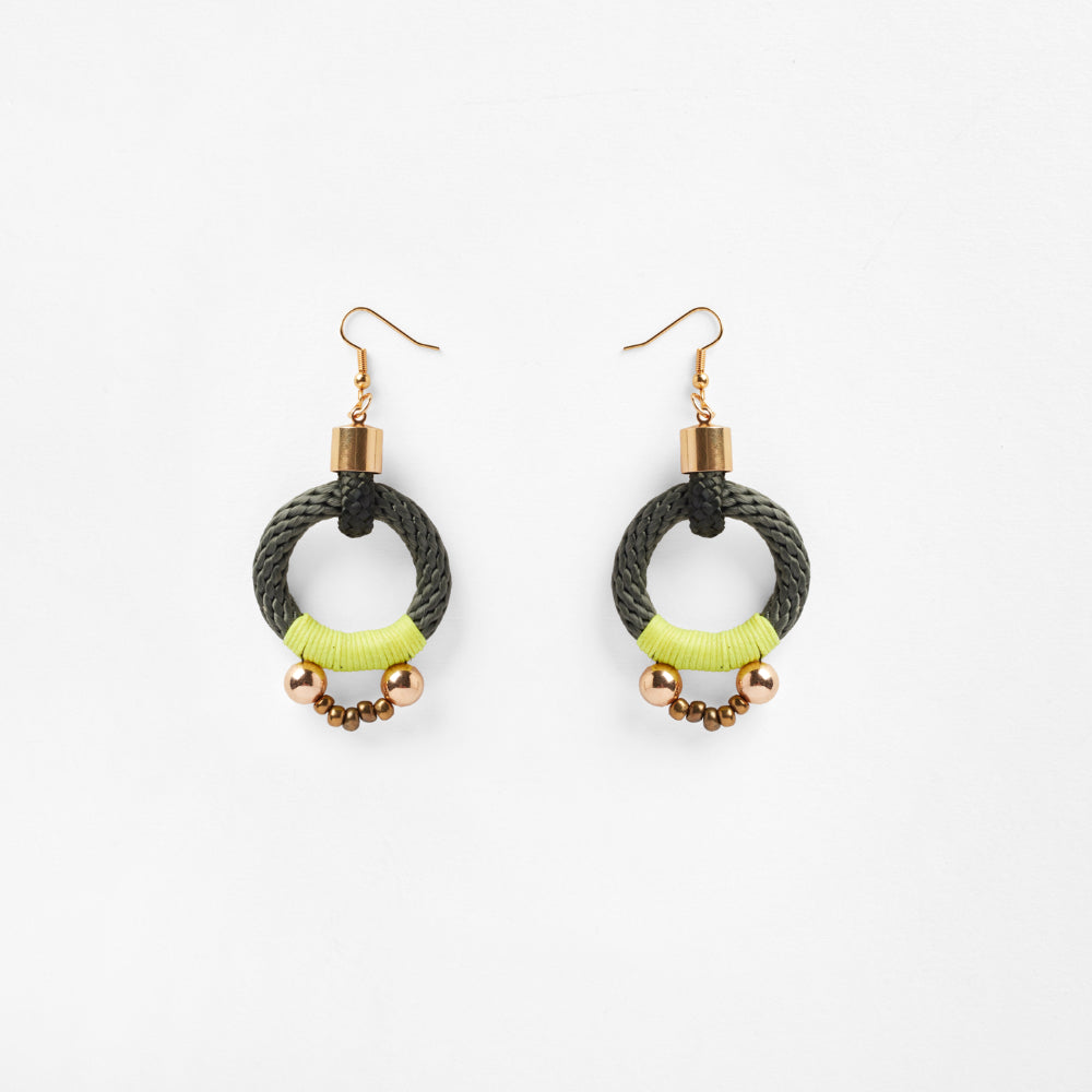 Alpha Earrings | Olive Yellow - Purr Clothing - Pichulik