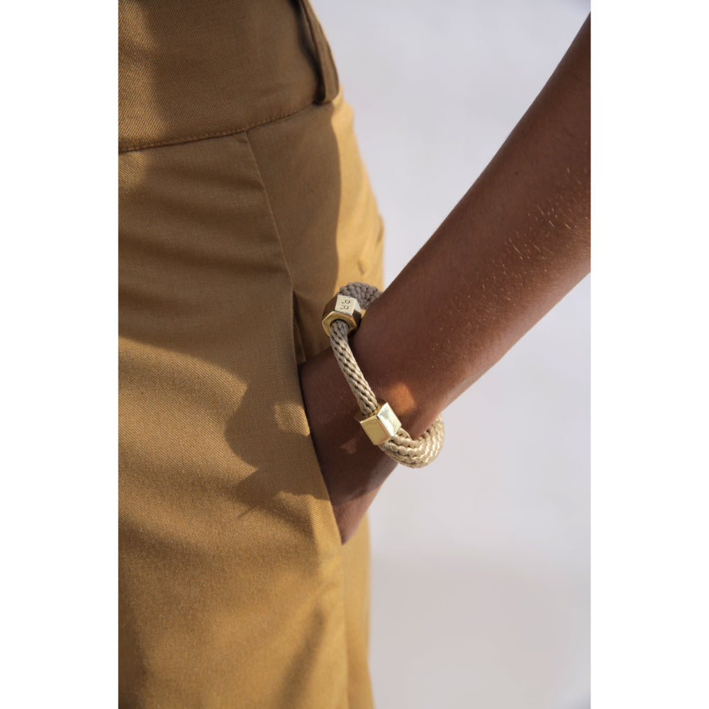 Panacea Bracelet Cuff | Beige Beige Black - Purr Clothing - Pichulik