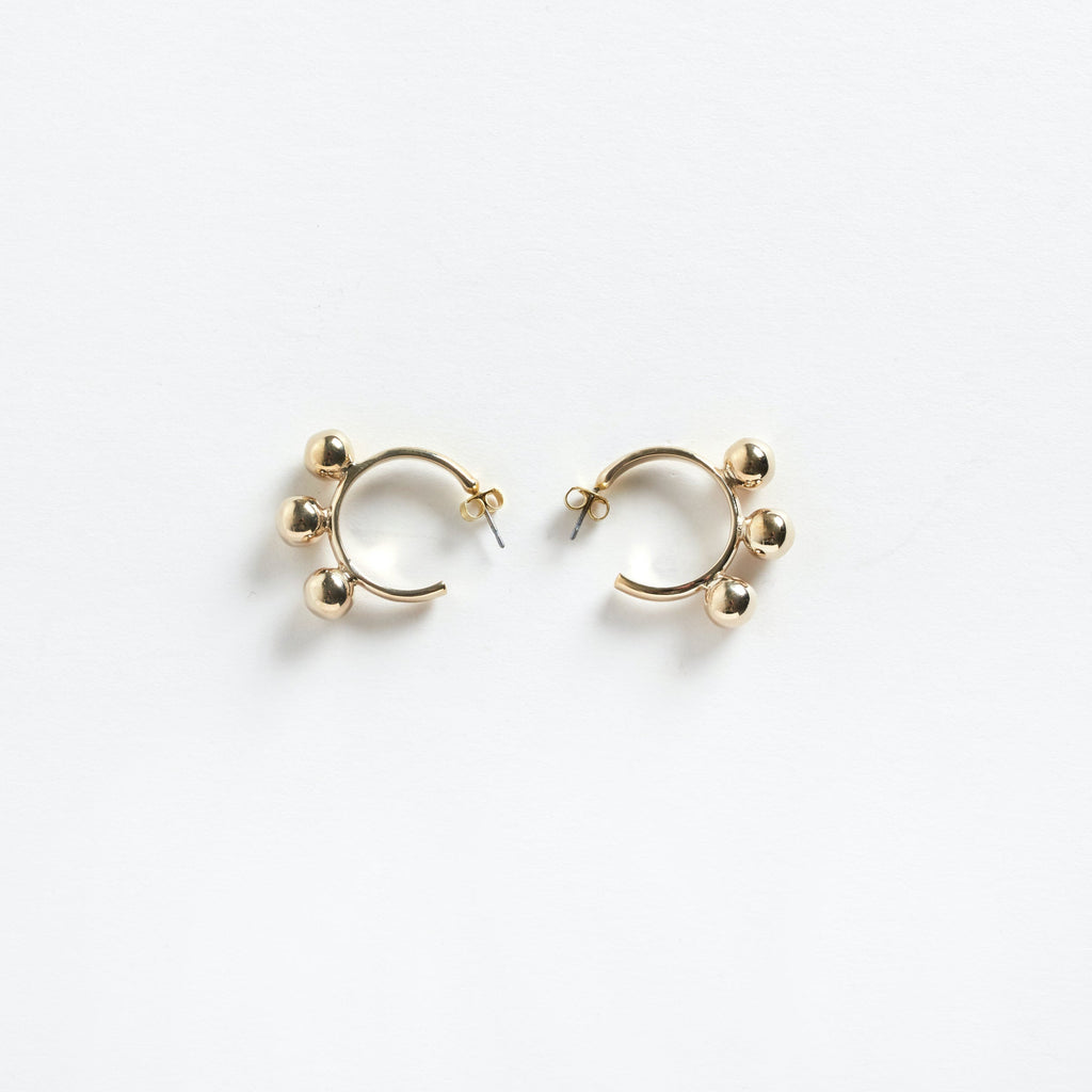 Samba Hoop Earrings Gold - Purr Clothing - Pichulik
