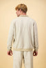 Long Sleeve Polo | Geo Knit Taupe