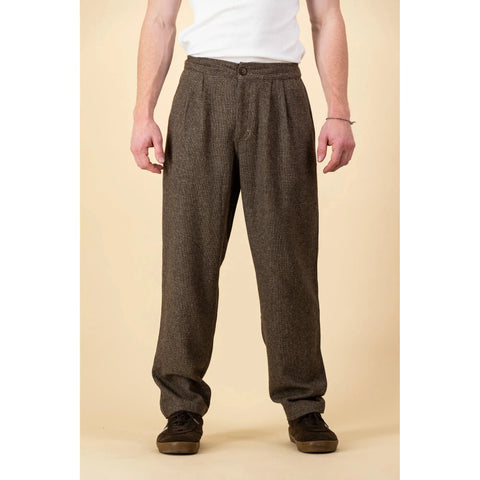 Vintage Wool Blend Pant | Choc